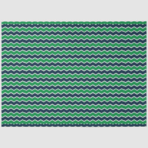 Design der grünen und maritimen Serie 2 Seidenpapier