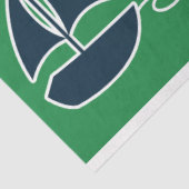 Design der grünen und maritimen Serie 8 Seidenpapier (Ausschnitt)