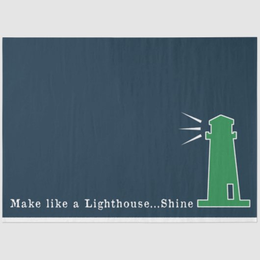 Design der grünen und maritimen Serie 9 Seidenpapier (Vorderseite)