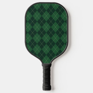 Design der grünen und schwarzen Raute Pickleball Schläger