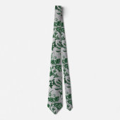 Design der grünen Velours-Serie 5 Krawatte (Vorderseite)