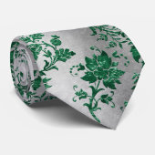 Design der grünen Velours-Serie 6 Krawatte (Gerollt)