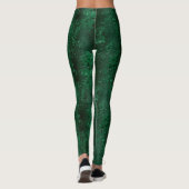 Design der grünen Velours-Serie 8 Leggings (Rückseite)