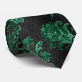 Design der grünen Velours-Serie 9 Krawatte (Gerollt)