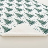 Design der grünen Weihnachtsbaume Sherpadecke (3/4)