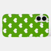 Design der grünen weißen Liebe Herzmuster Case-Mate iPhone Hülle (Rückseite (Horizontal))