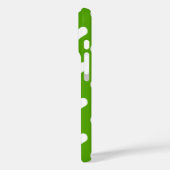 Design der grünen weißen Liebe Herzmuster Case-Mate iPhone Hülle (Rückseite / Links)