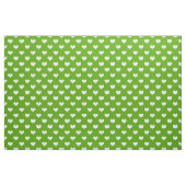 Design der grünen weißen Liebe Herzmuster Stoff (Fat Quarter (45,7 x 55,9 cm))