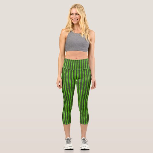 Design der Grünhäute und Sonnenblumen 11 Capri Leggings (Vorderseite)
