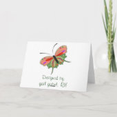 Design der Grußkarten für Krankenschwestern Karte (Rückseite)