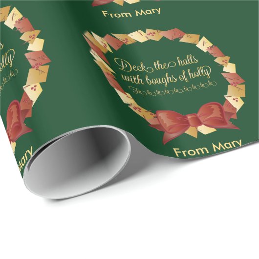 Design der Hallen-Texte Geschenkpapier (Rolleneckpunkt)