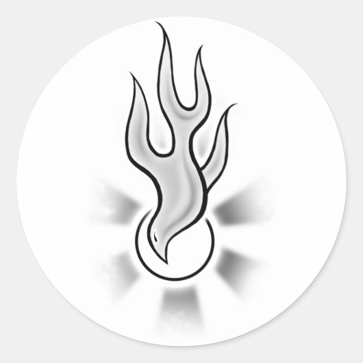 Design der heiligen Geisttaube Runder Aufkleber (Vorderseite)