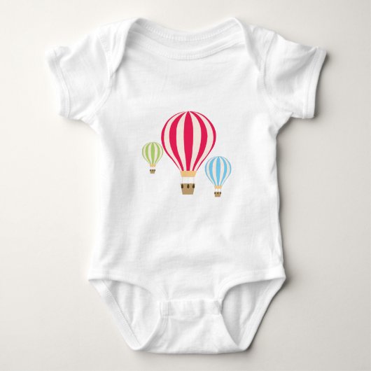 Design der Heißluftballons Baby Strampler (Vorderseite)