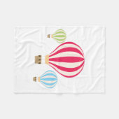 Design der Heißluftballons Fleecedecke (Vorderseite (Horizontal))