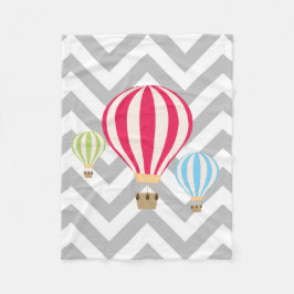 Design der Heißluftballons Fleecedecke
