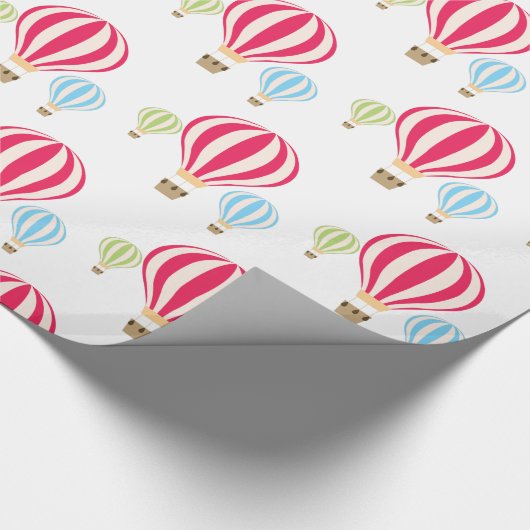 Design der Heißluftballons Geschenkpapier (Ecke)
