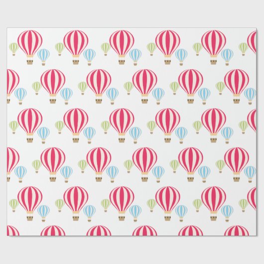 Design der Heißluftballons Geschenkpapier (Flach)