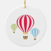 Design der Heißluftballons Keramik Ornament (Hinten)