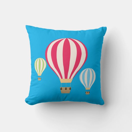 Design der Heißluftballons Kissen (Vorderseite)