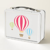 Design der Heißluftballons Metall Brotdose (Rückseite)