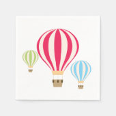 Design der Heißluftballons Serviette (Vorderseite)