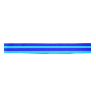 Design der hellblauen und dunkelblauen Streifen Satinband