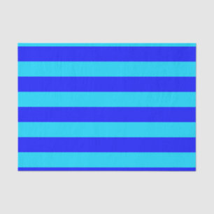 Design der hellblauen und dunkelblauen Streifen Seidenpapier