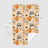 Design der Herbstflorreihe 1 Golfhandtuch (Insitu)