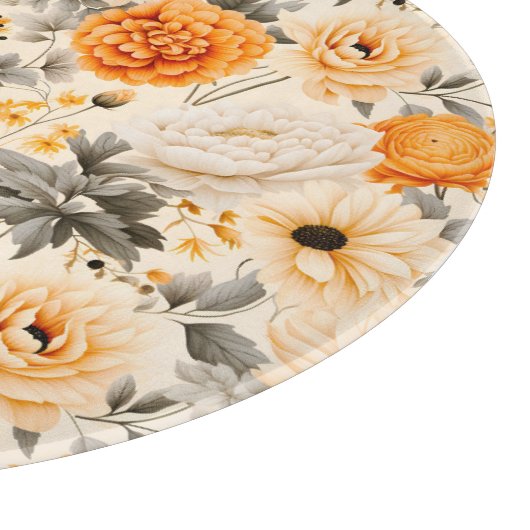 Design der Herbstflorreihe 1 Schneidebrett (Ecke)