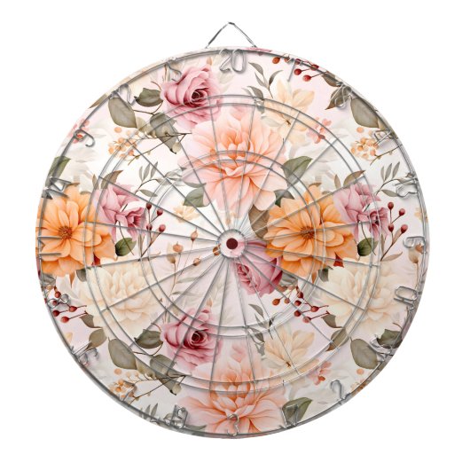 Design der Herbstflorreihe 2 Dartscheibe (vorne)