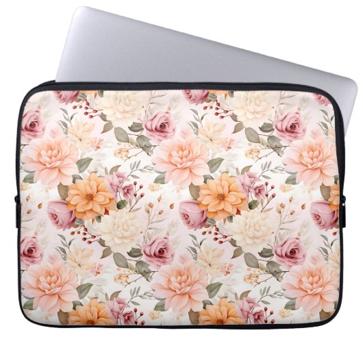 Design der Herbstflorreihe 2 Laptopschutzhülle (Vorderseite)