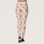 Design der Herbstflorreihe 2 Leggings (Rückseite)
