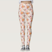 Design der Herbstflorreihe 2 Leggings (Vorderseite)