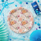 Design der Herbstflorreihe 2 Pappteller (Party)