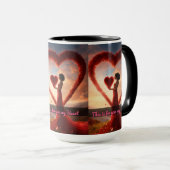 "Design der herzerwärmenden Tasse-Liebe: Perfektes Tasse (VorderseiteRechts)