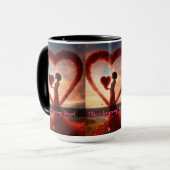 "Design der herzerwärmenden Tasse-Liebe: Perfektes Tasse (Vorderseite Links)