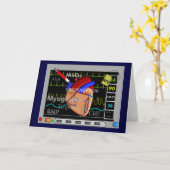 Design der Herzkartentafeln Karte (Gelbe Blume)