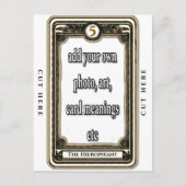 Design der Hierophant-Tarot-Karte Postkarte (Vorderseite)