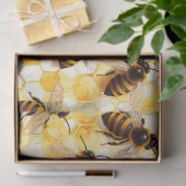 Design der Honeycomb-Bienenreihe 10 Seidenpapier (Geschenk)