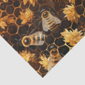 Design der Honeycomb-Bienenreihe 14 Seidenpapier (Ausschnitt)
