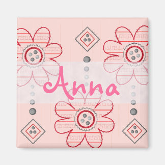 Design der hübschen rosa Blume Magnet