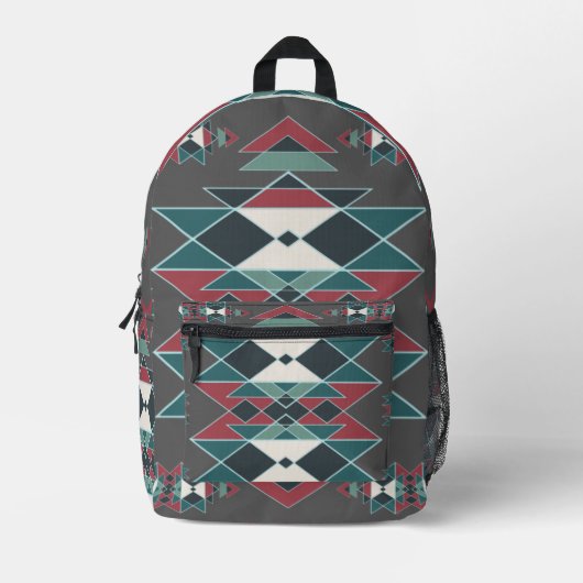 Design der indischen Kunst im Südwesten Bedruckter Rucksack (Vorderseite)