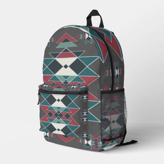 Design der indischen Kunst im Südwesten Bedruckter Rucksack (Rückseitige Ecke Rechts)