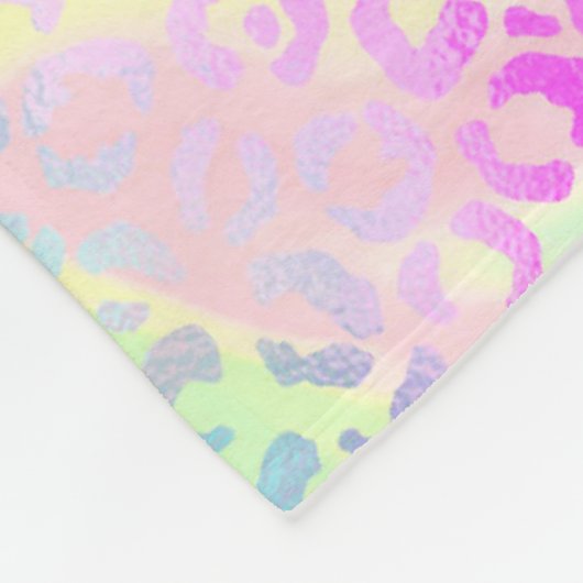 Design der iridescent Leopard-Serie 10 Fleecedecke (Ecke)
