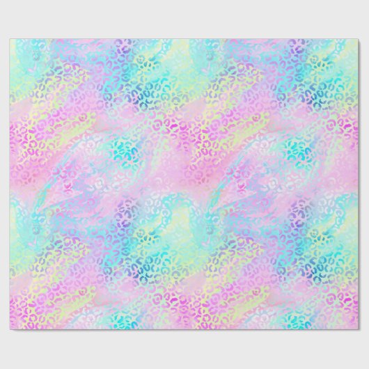 Design der iridescent Leopard-Serie 10 Geschenkpapier (Flach)