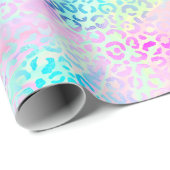 Design der iridescent Leopard-Serie 10 Geschenkpapier (Rolleneckpunkt)