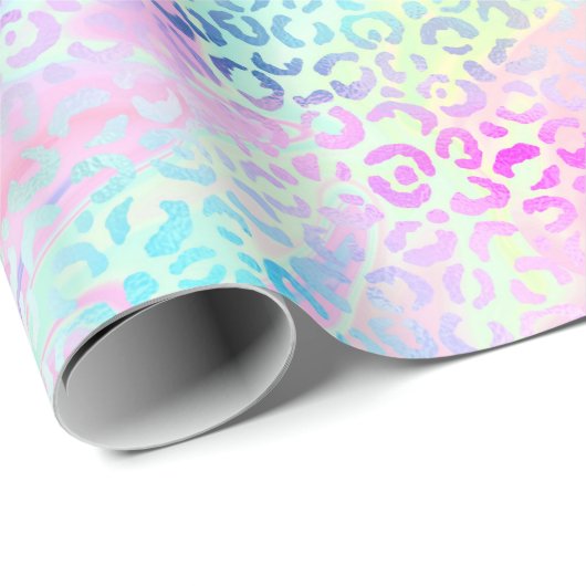 Design der iridescent Leopard-Serie 10 Geschenkpapier (Rolleneckpunkt)