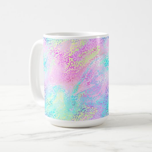Design der iridescent Leopard-Serie 10 Kaffeetasse (Vorderseite Links)