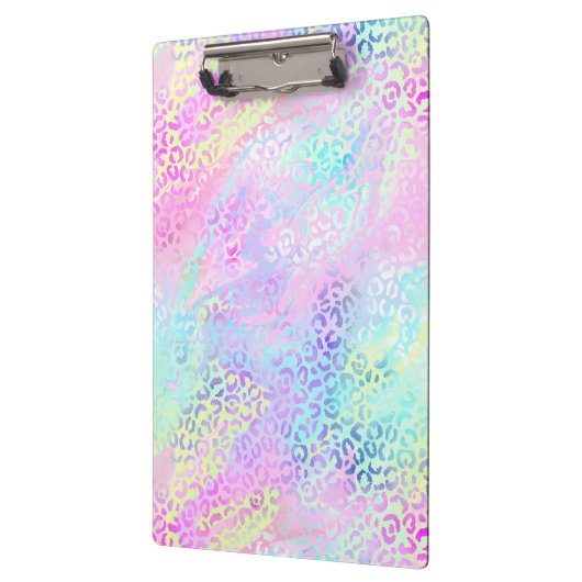 Design der iridescent Leopard-Serie 10 Klemmbrett (Links)