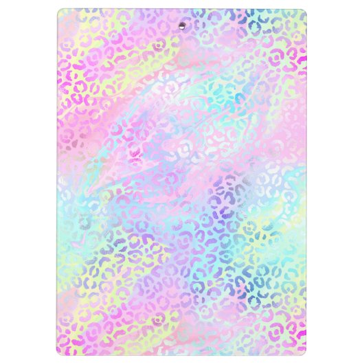 Design der iridescent Leopard-Serie 10 Klemmbrett (Rückseite)